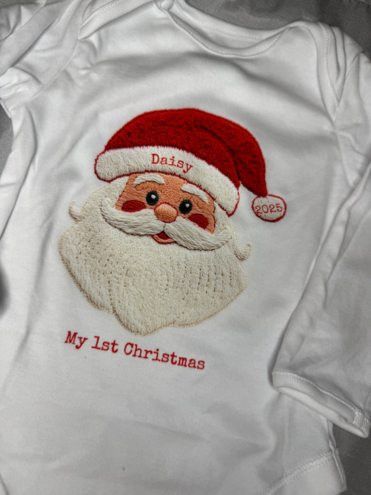 First Christmas Baby Vest