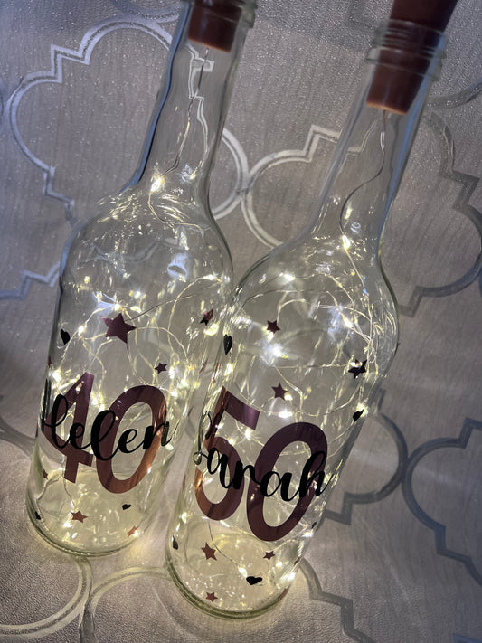 Personalised Light Up Bottles