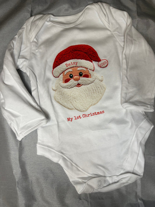 First Christmas Baby Vest