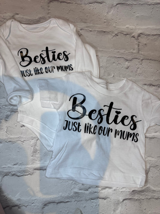 Bestie’s Set of Baby Vest & T-Shirt’s