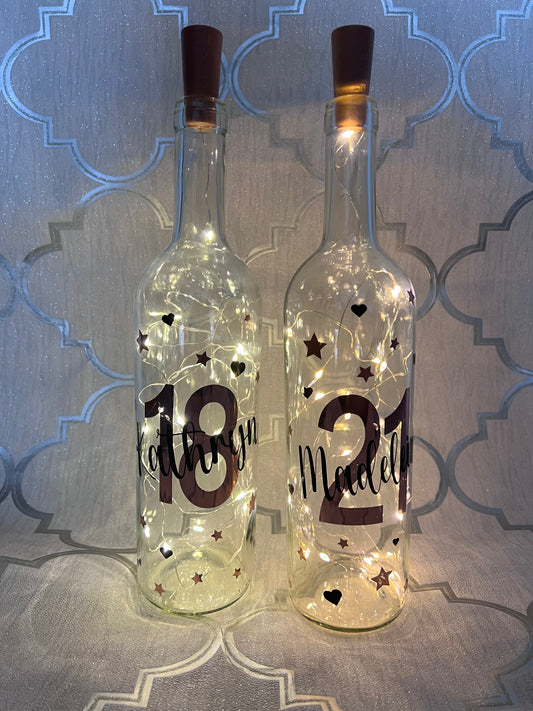 Personalised Light Up Bottles