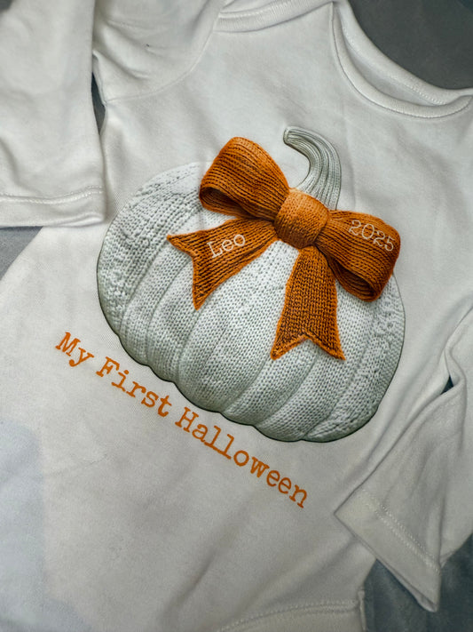 First Halloween Baby Vest